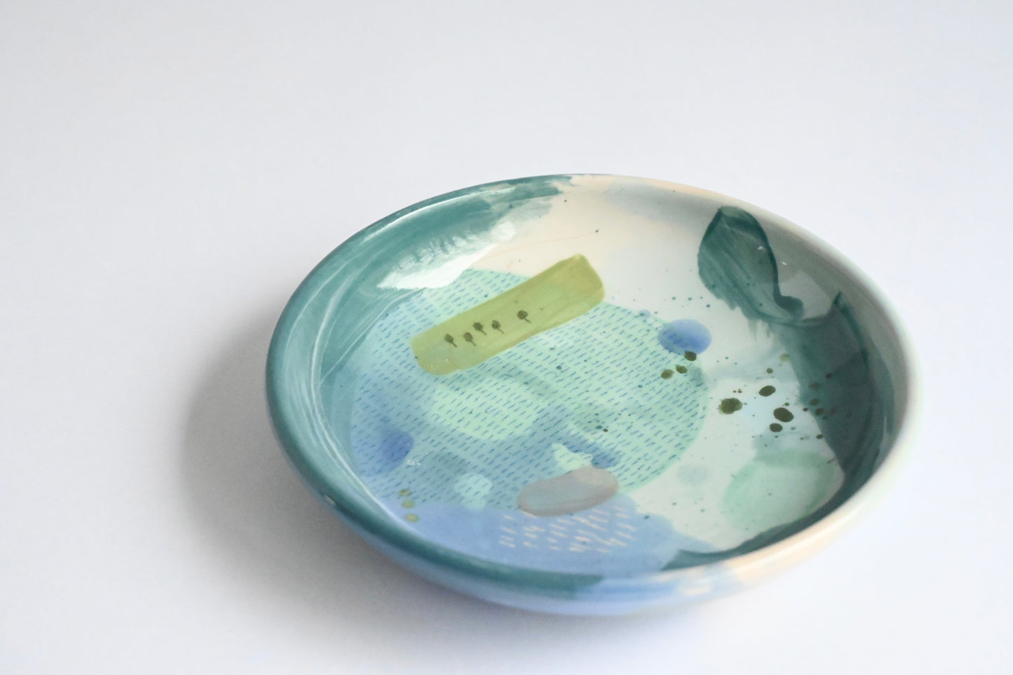 Ceramic Medium Bowl - Mountains Meet The Sea #3