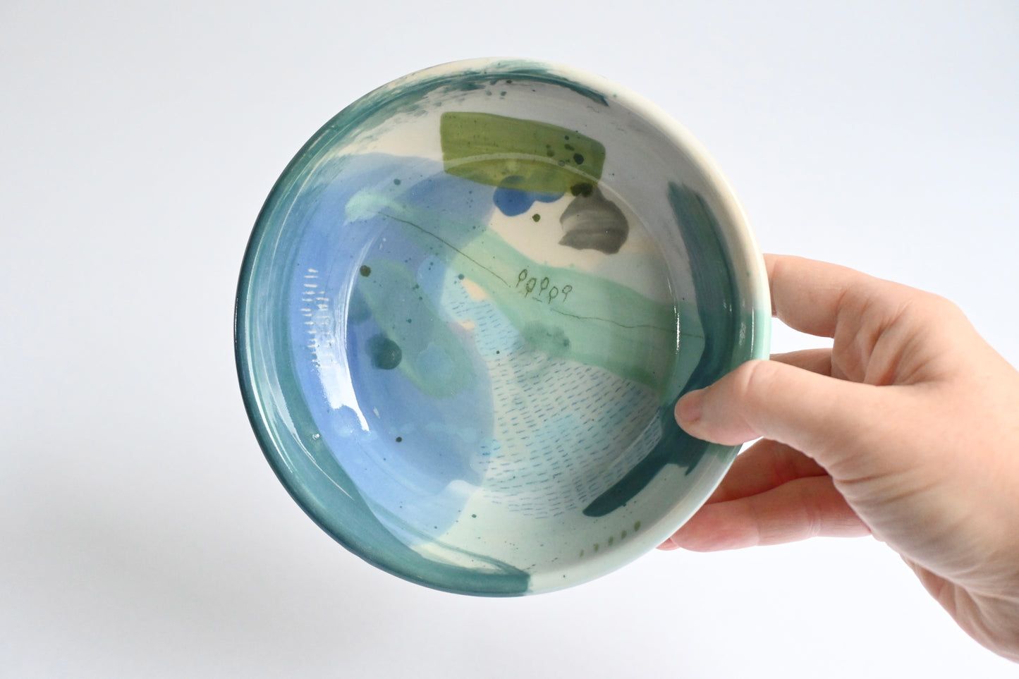 Ceramic Medium Bowl - Mountains Meet The Sea #2