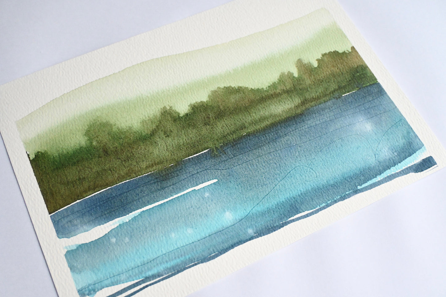 Original painting - Light on the lake