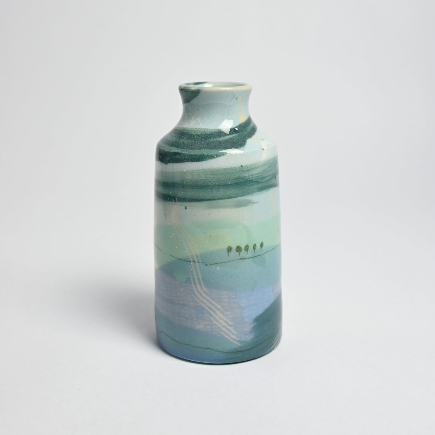 Ceramic Small Vase - Landscape #12