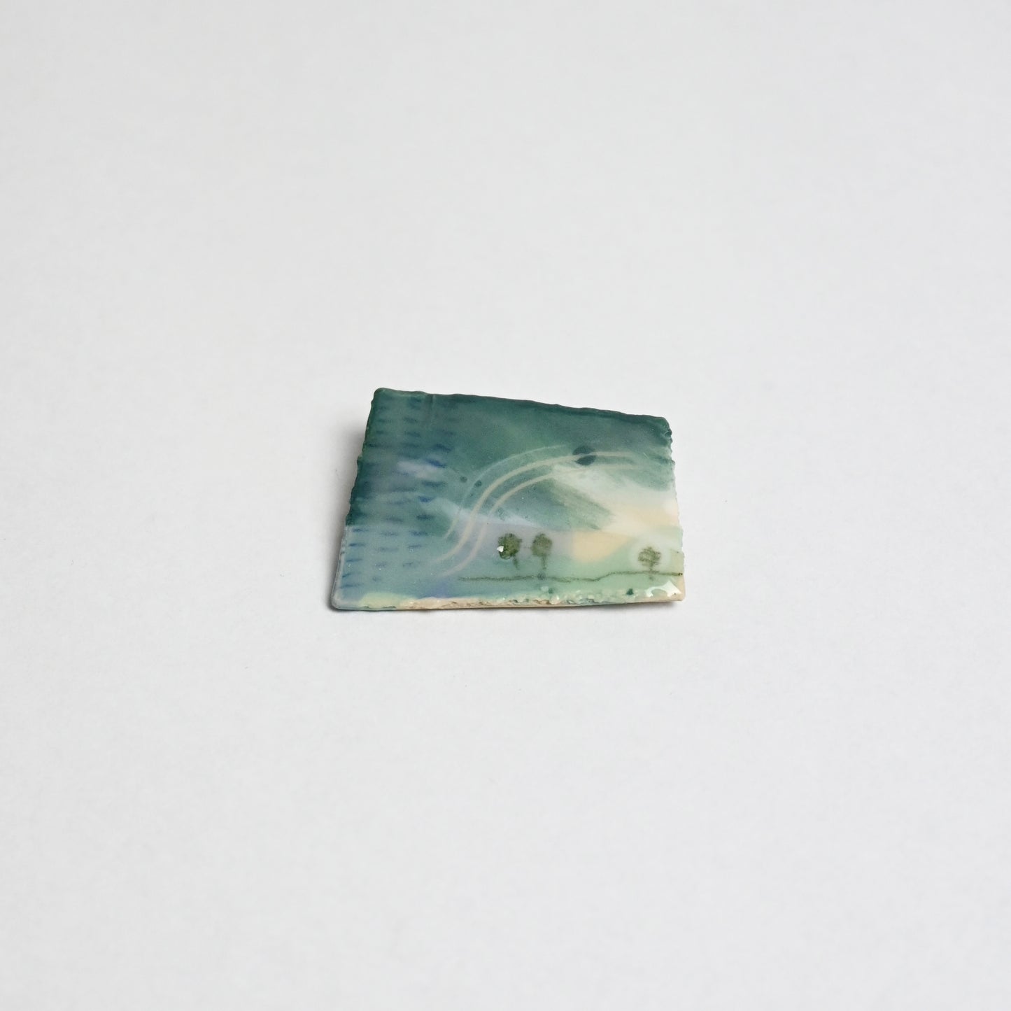 Ceramic Brooch - Landscape #3