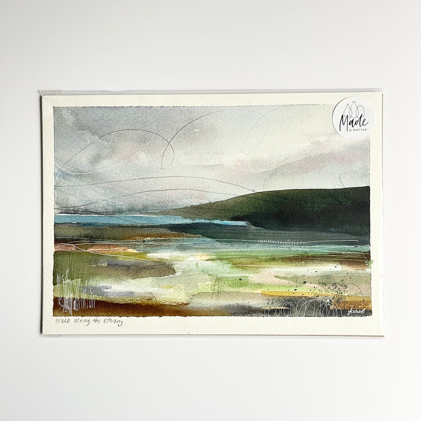 Original Painting - Walk along the estuary