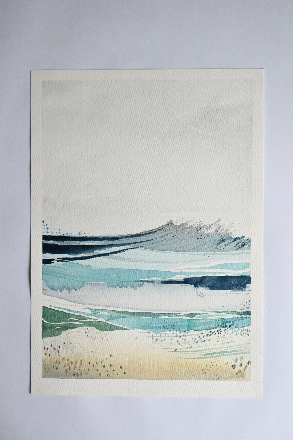 Original painting - Waiting for the wave