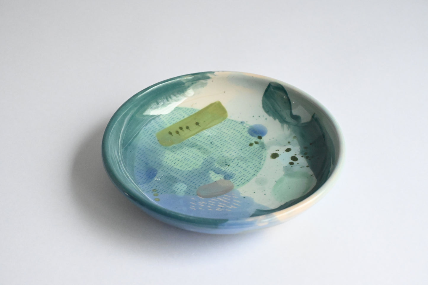 Ceramic Medium Bowl - Mountains Meet The Sea #3