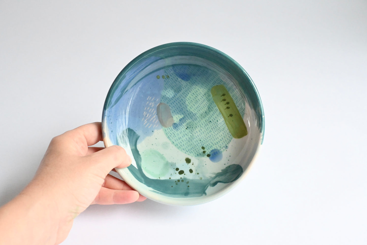 Ceramic Medium Bowl - Mountains Meet The Sea #3