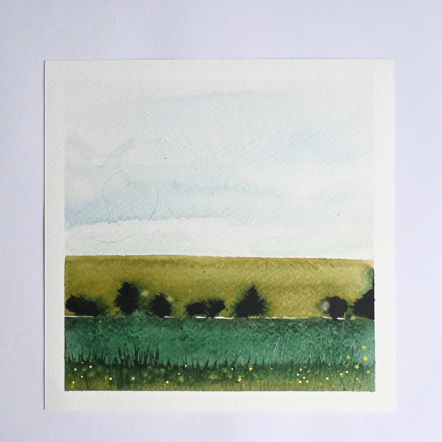 Original painting - September field