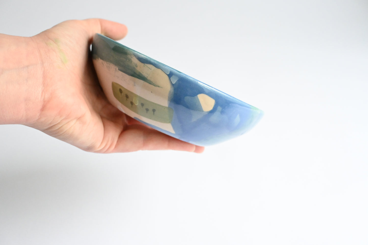 Ceramic Medium Bowl - Mountains Meet The Sea #1