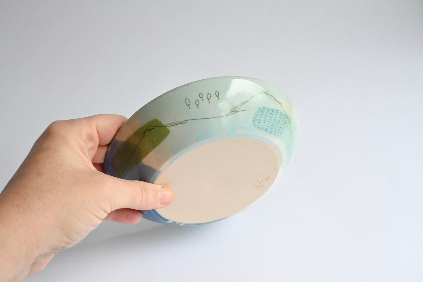 Ceramic Medium Bowl - Mountains Meet The Sea #3