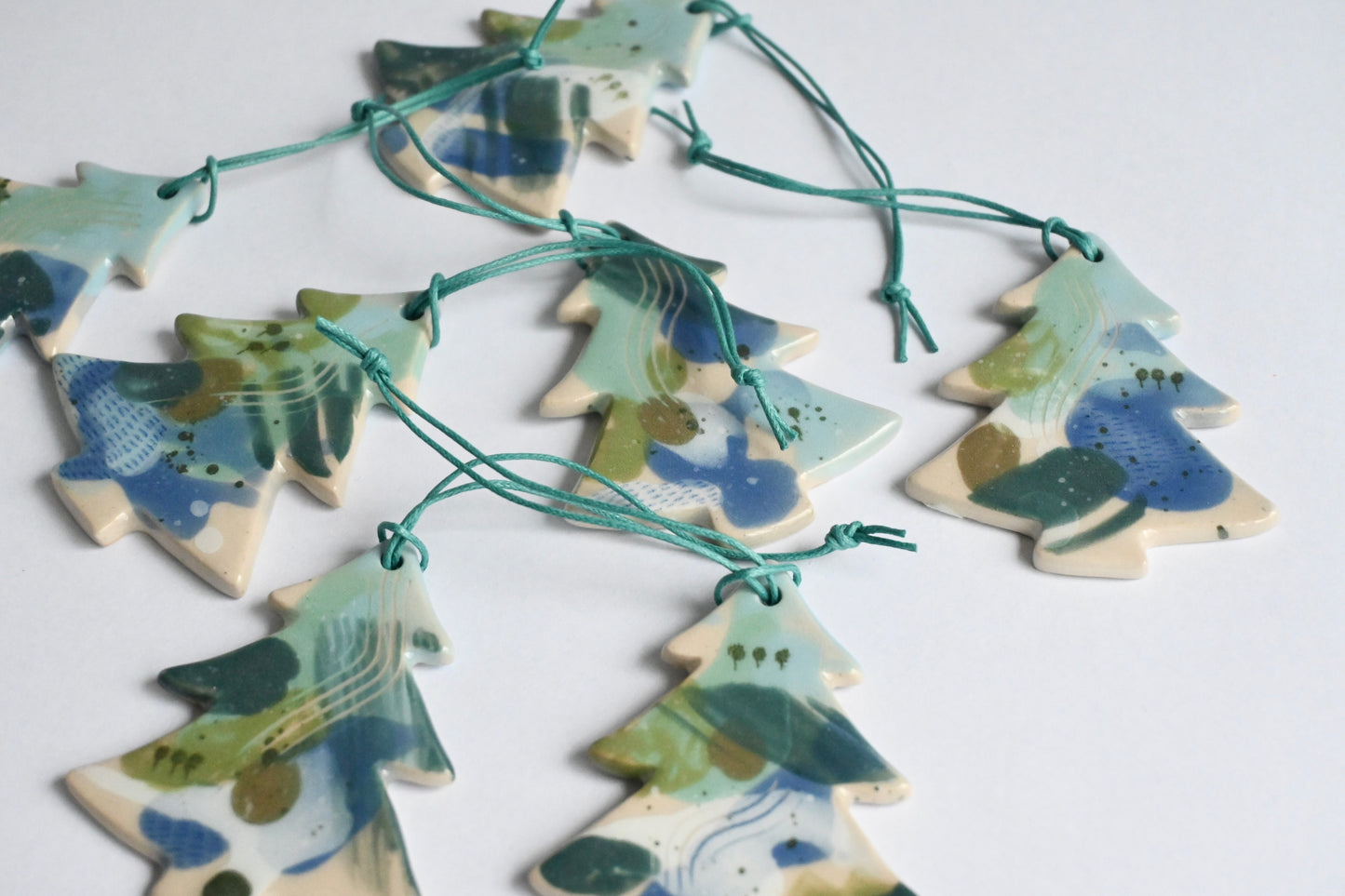 Ceramic Hanging Decoration - Mountains Meet The Sea Fir Tree