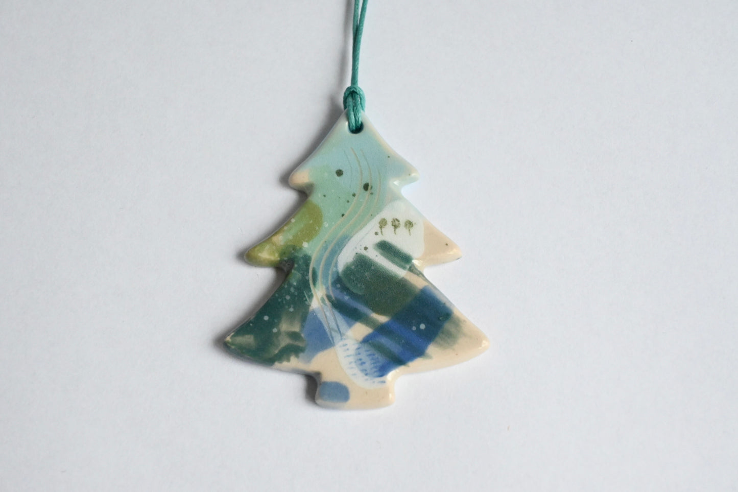 Ceramic Hanging Decoration - Mountains Meet The Sea Fir Tree