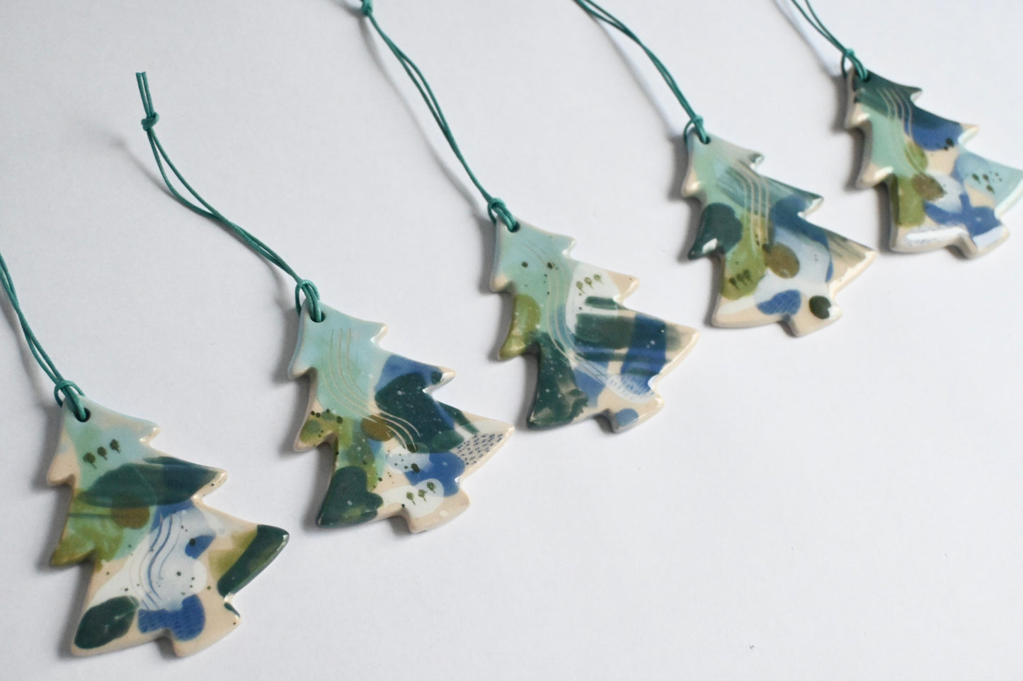 Ceramic Hanging Decoration - Mountains Meet The Sea Fir Tree