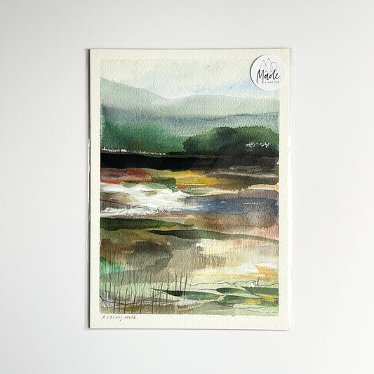Original Painting - A rainy walk