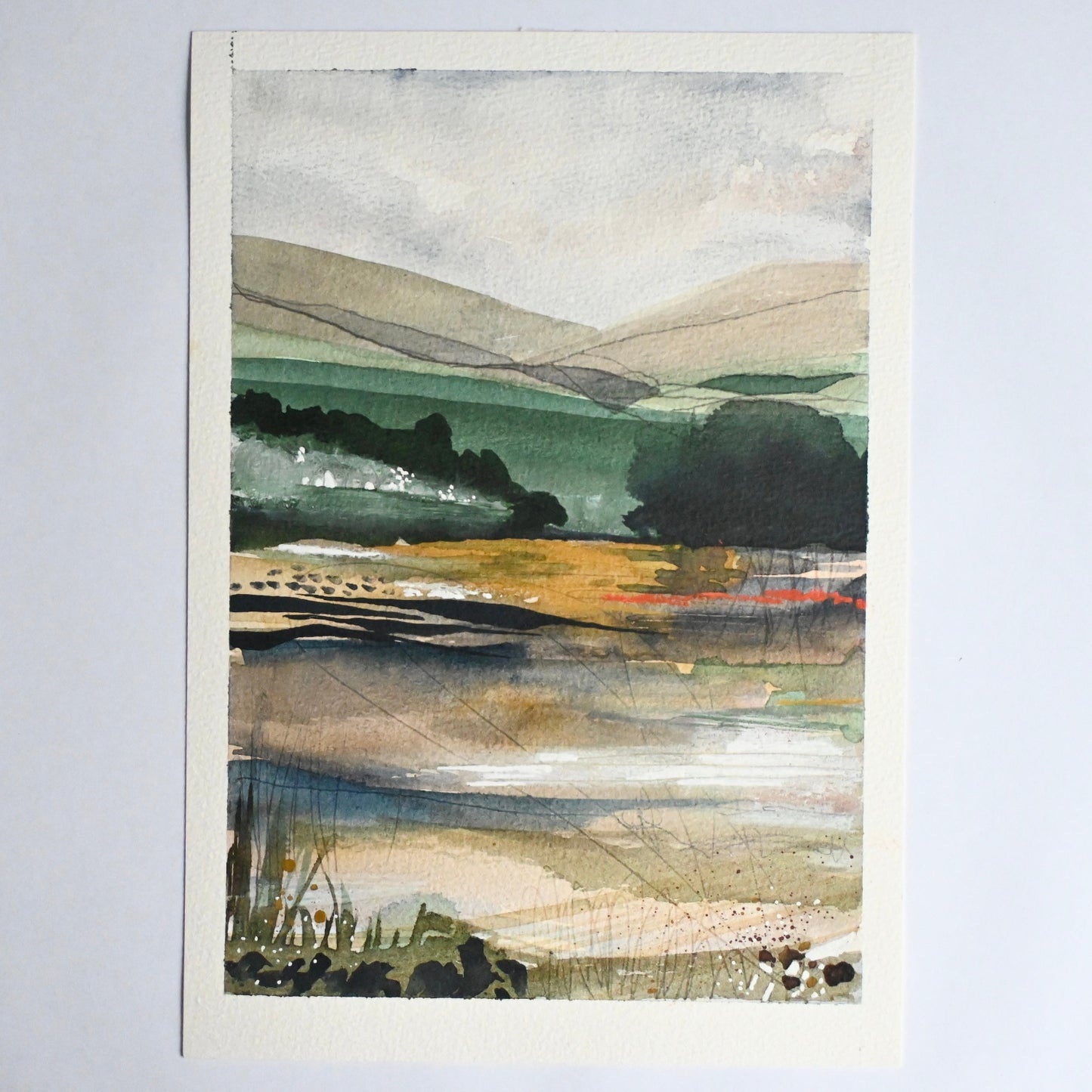 Original painting - Footprints in the dunes