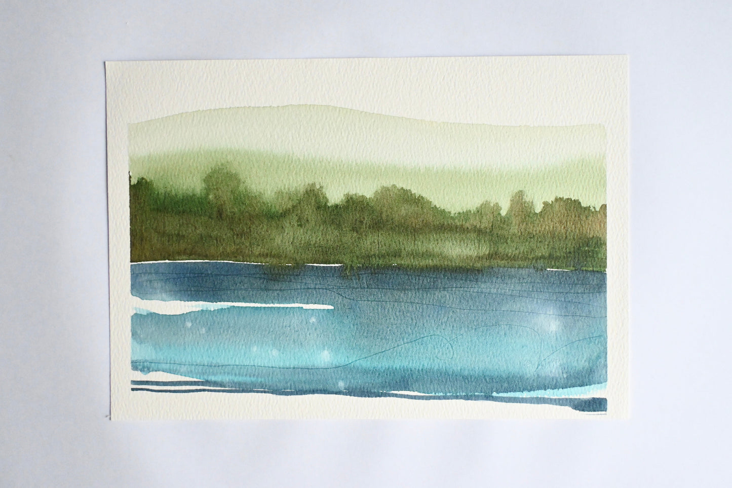 Original painting - Light on the lake