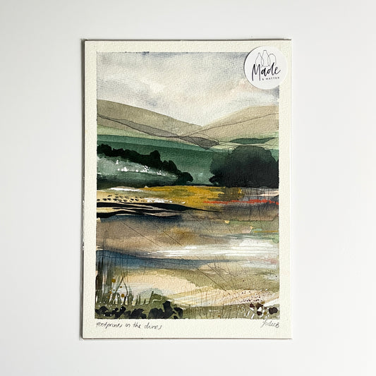 Original painting - Footprints in the dunes