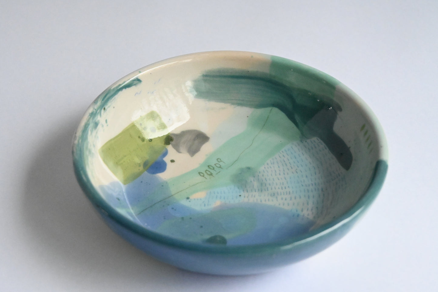 Ceramic Medium Bowl - Mountains Meet The Sea #2