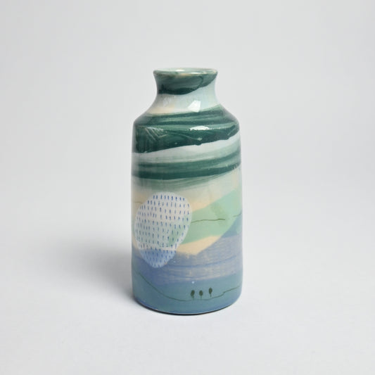 Ceramic Small Vase - Landscape #12