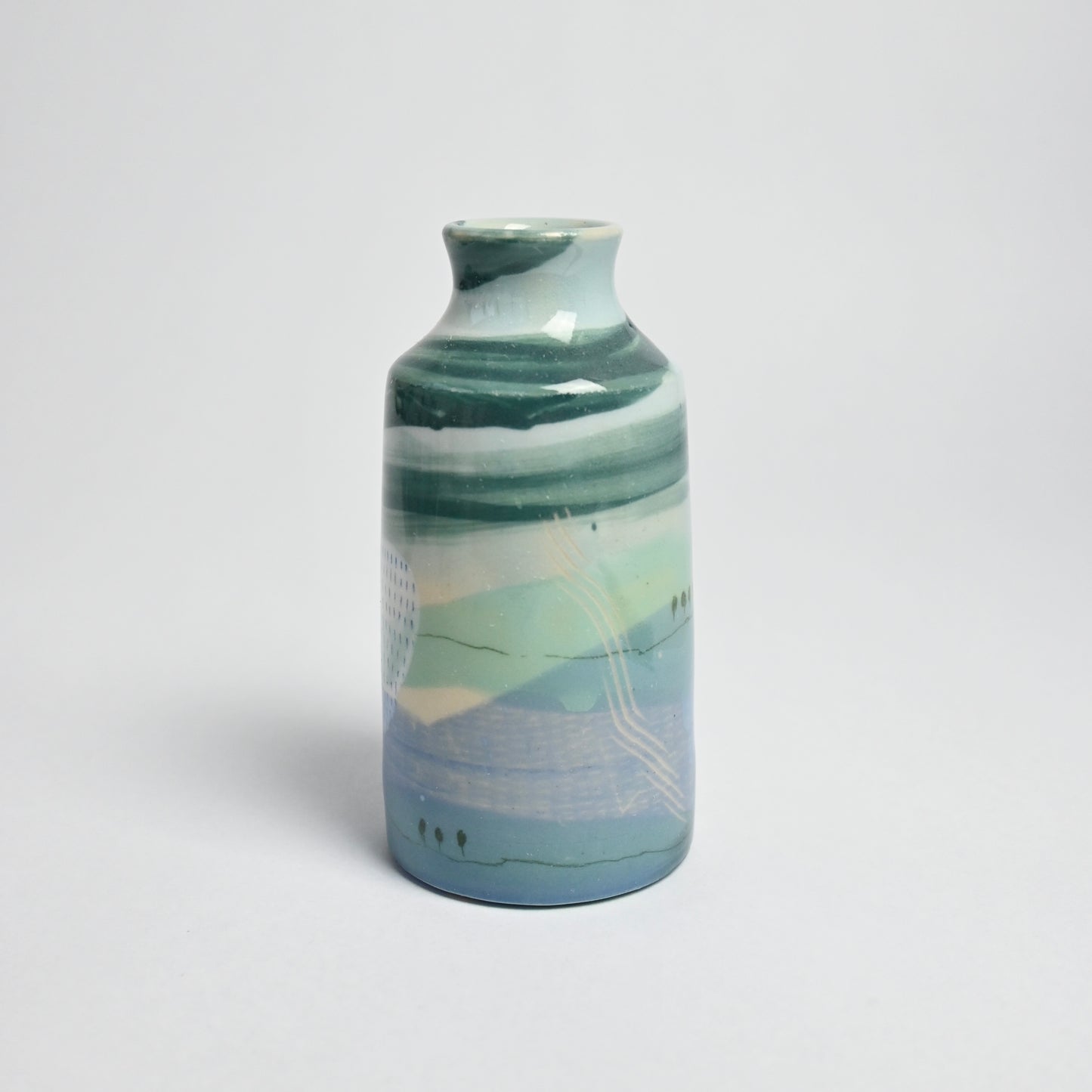 Ceramic Small Vase - Landscape #12