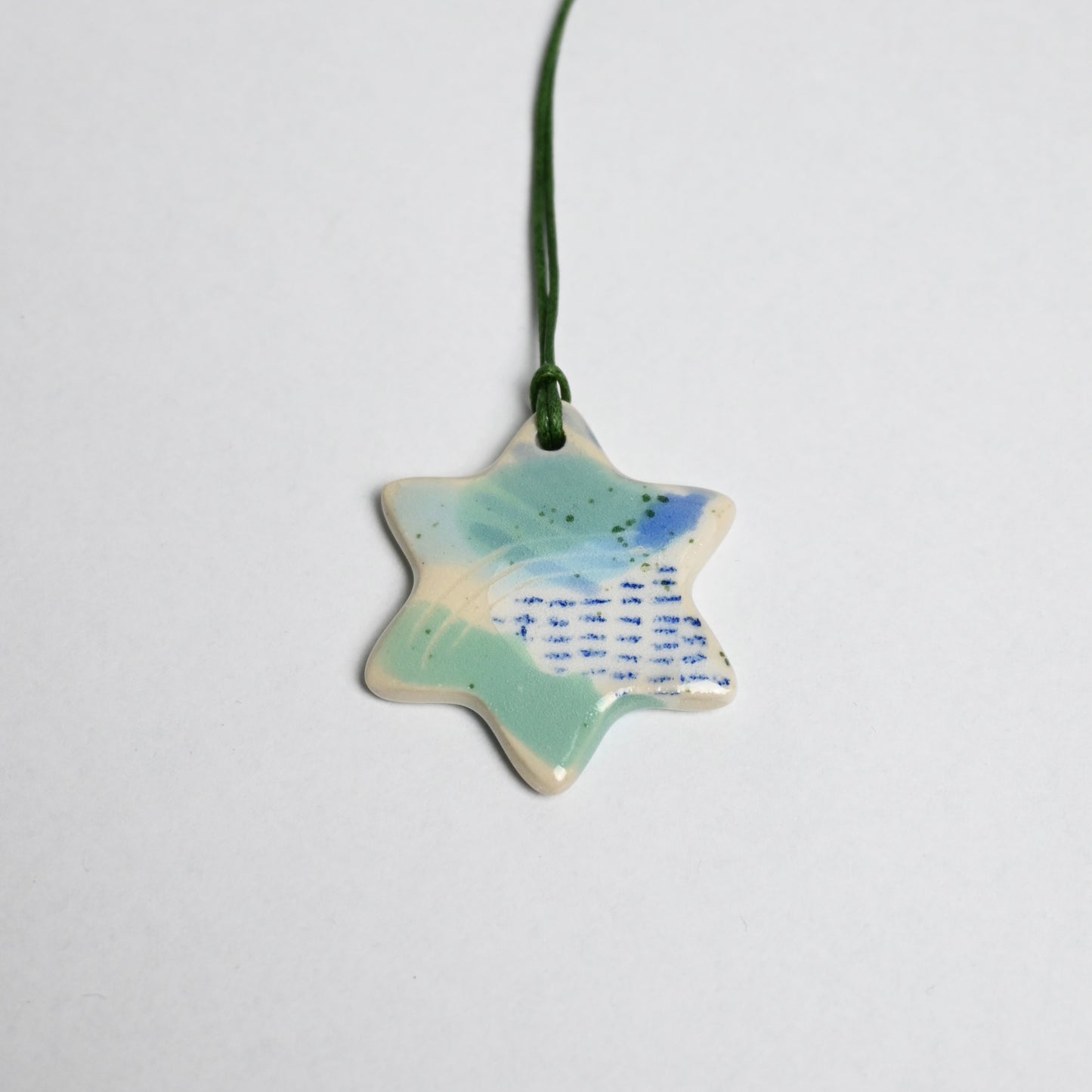 Ceramic Hanging Decoration - Landscape Small Star