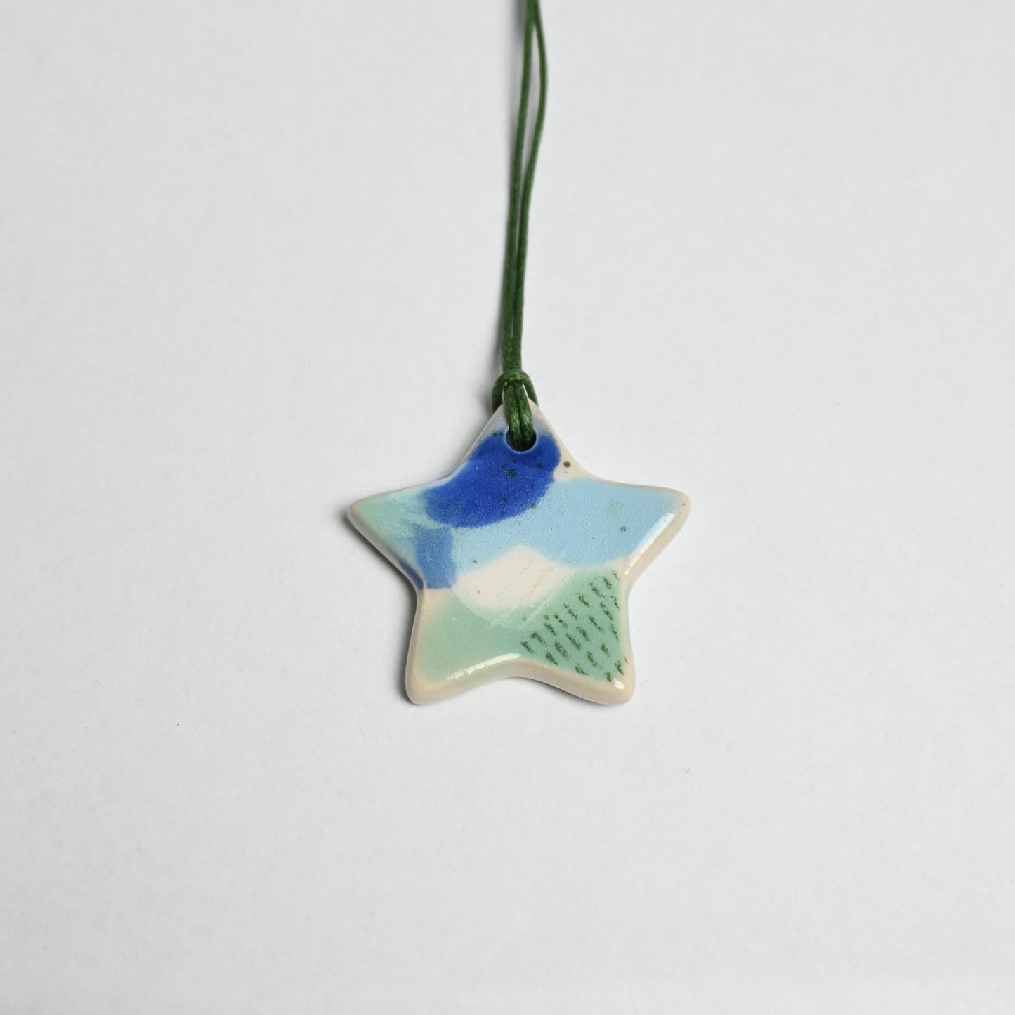 Ceramic Hanging Decoration - Landscape Mini Star