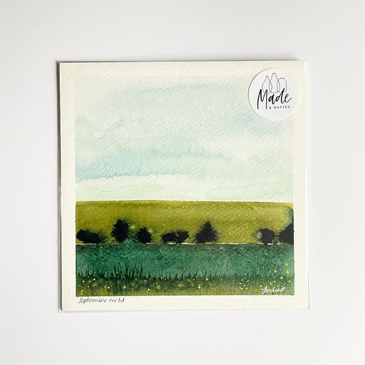 Original painting - September field